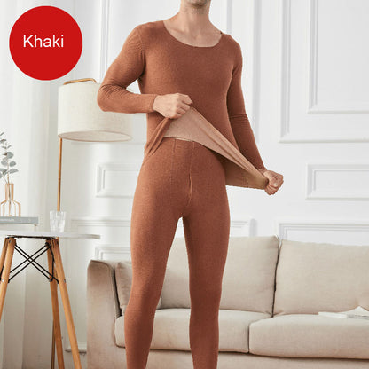 Thermal Underwear Set - Double-Sided Fleece Base Layer for Men and Women