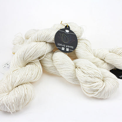 Premium Silk Cotton Yarn - 50/50 Blend Hand Knitting Yarn (10 Skeins, 330m Each)