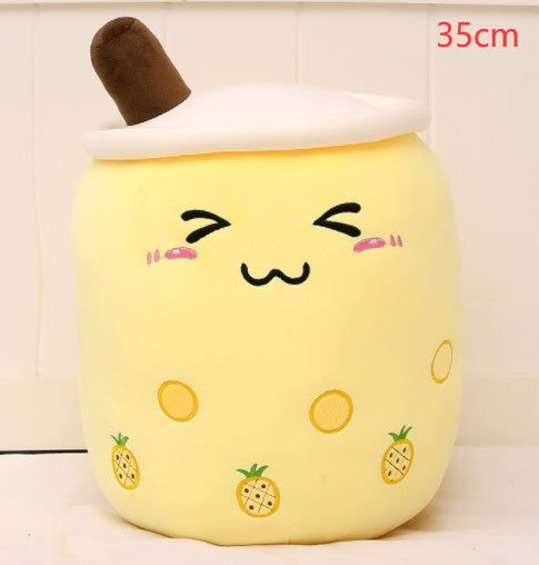 Plush Bubble Tea Pillow Cushion - Soft Stuffed Drink Toy