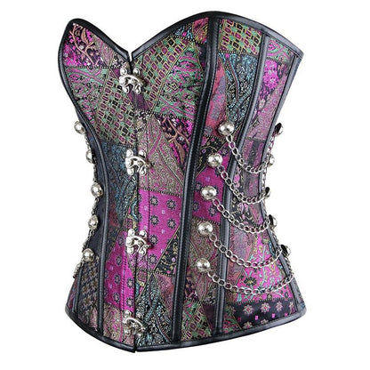 Women's Shapewear Corset with Shorts - 12 Bone Support Body Sculpting Set