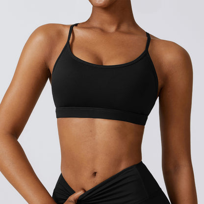 Women's Quick-Drying Sports Bra - Breathable Nylon Workout Bra
