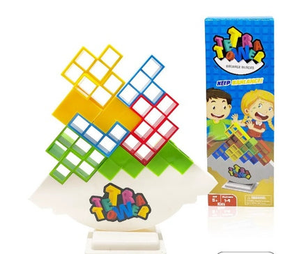 Balance Stacking Game - Educational Tower Building Blocks for Kids & Adults