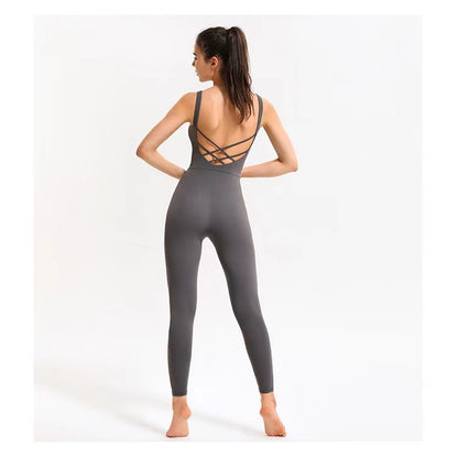 Women's Ballet Dance Fitness Bodysuit - Beauty Back Training Activewear