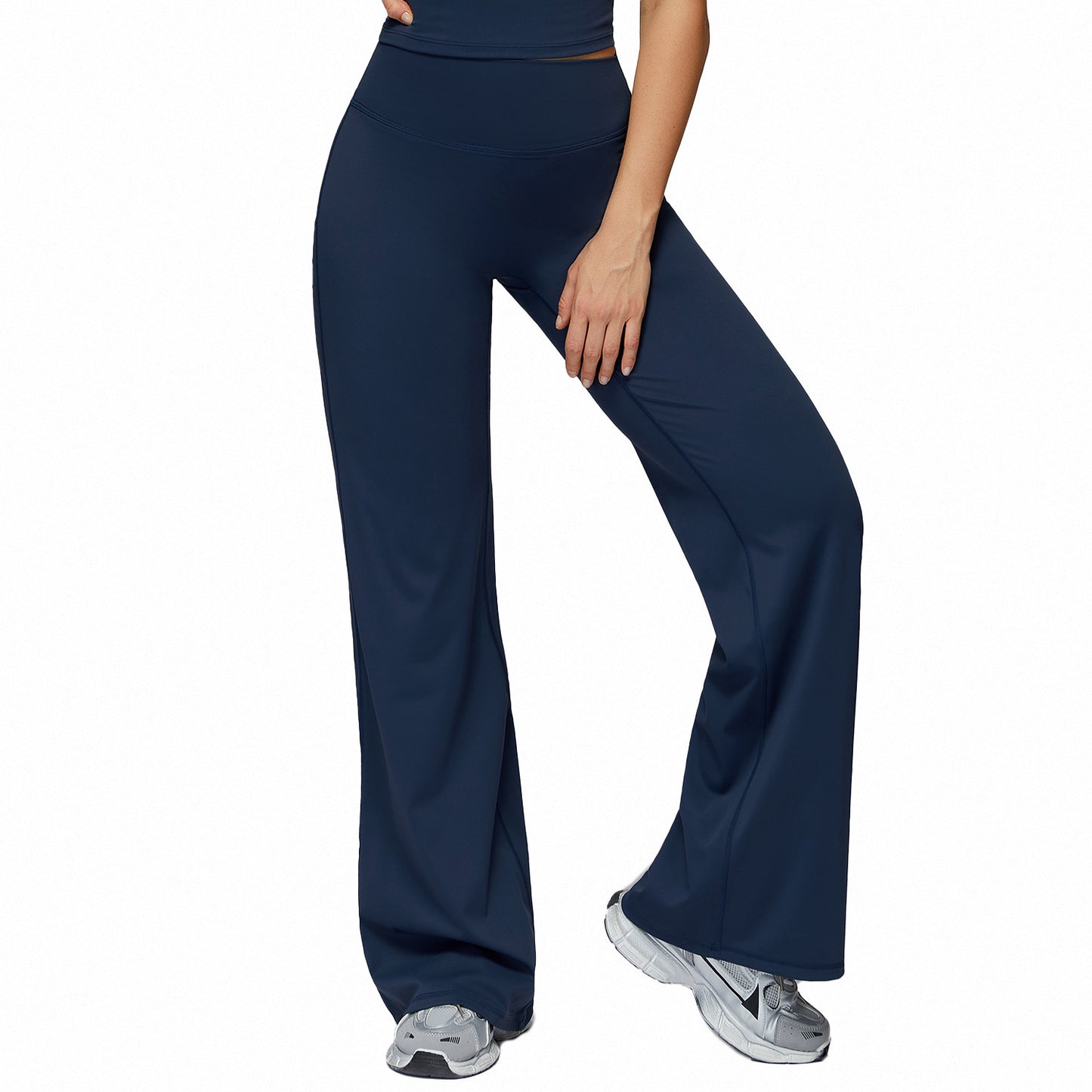 Women's High-Waist Wide Leg Track Pants - Loose Fit Activewear