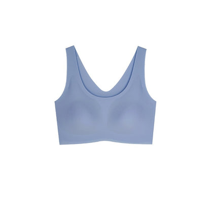 Women's Seamless Triangle Cup Underwire Bra - A B C Cup Detachable Straps