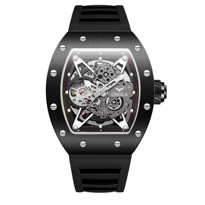 Men's Automatic Mechanical Watch | Silicone Band | 43.5mm | 30m Water Resistant | 13 Colorways