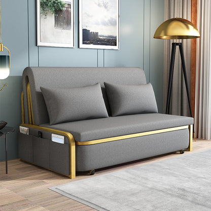 Foldable Sofa Bed - Double Metal Frame Convertible Couch