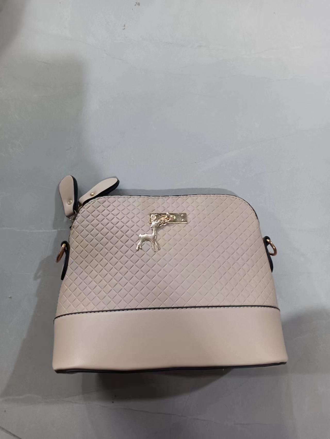 Compact PU Leather Crossbody Bag - Portable Horizontal Square Handbag