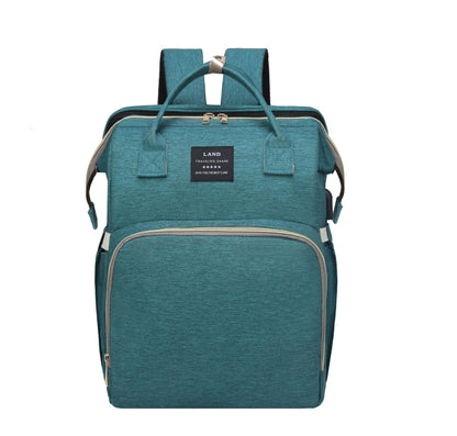 Large Capacity Diaper Backpack with Insulated Pockets - Multi-Function Baby Bag