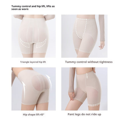 High-Waist Shaping Pants - Nylon Compression Leggings for Women
