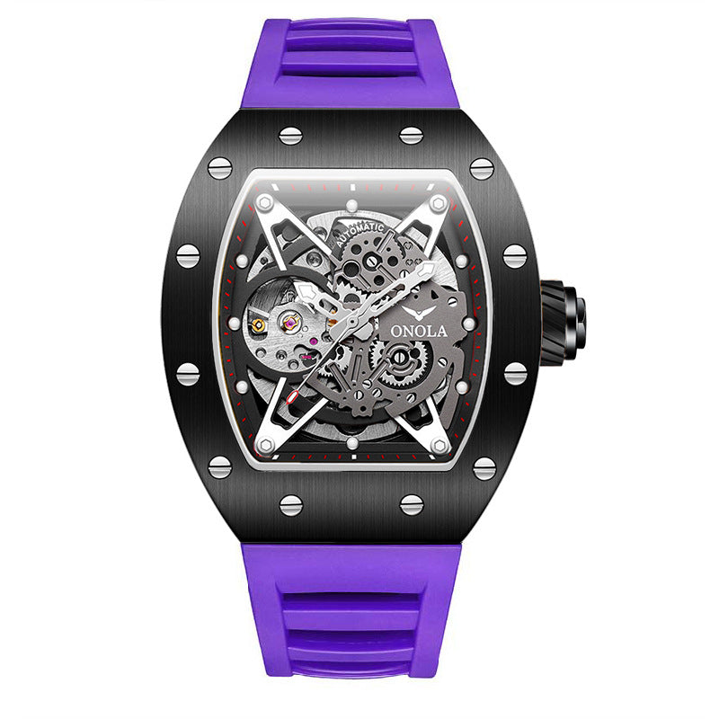 Men's Automatic Mechanical Watch | Silicone Band | 43.5mm | 30m Water Resistant | 13 Colorways