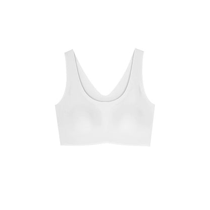 Women's Seamless Triangle Cup Underwire Bra - A B C Cup Detachable Straps
