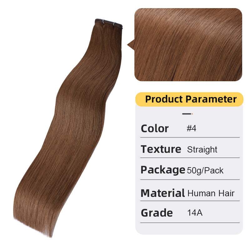 Hand-Knitted Hair Weft Extensions - Real Human Hair Braid