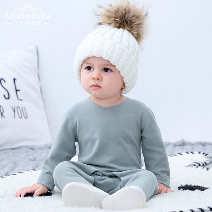 Baby Pajama Romper - Soft Polyester Sleepwear Climbing Suit