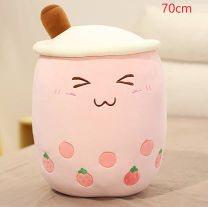 Plush Bubble Tea Pillow Cushion - Soft Stuffed Drink Toy