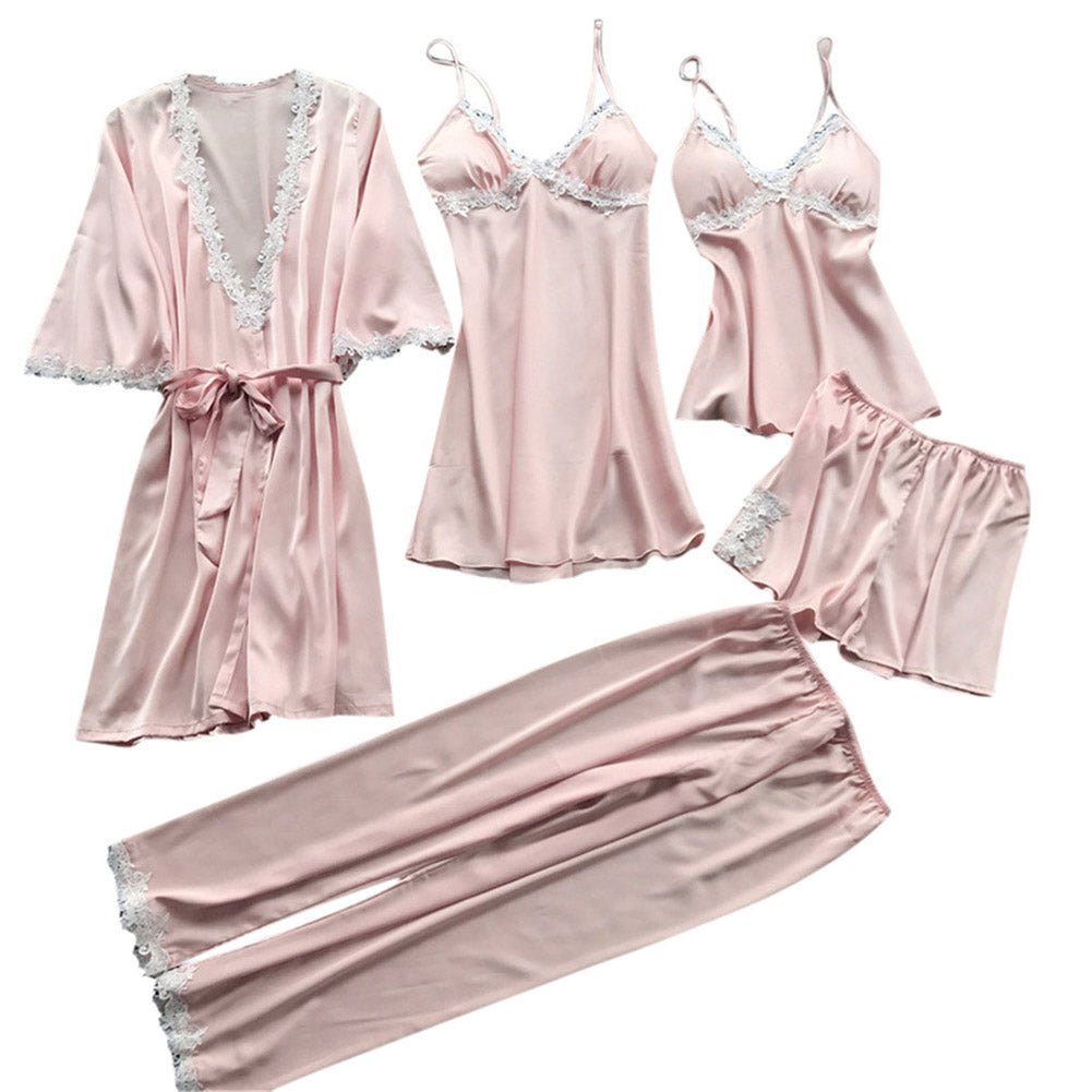 Women's Satin Bathrobe - Elegant Sleepwear Robe