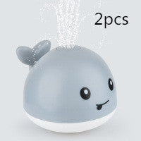 Baby Bath Whale Toy - Electric Water Spray with Lights & Music for Bathtub Fun