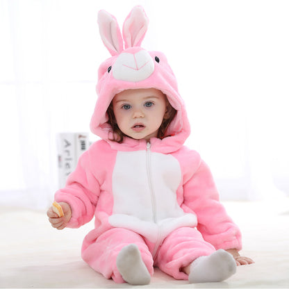 Baby Cotton Flannel Romper - Soft Winter Autumn Bodysuit