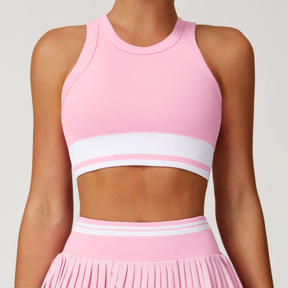 Seamless Yoga Sports Bra - Fitness Tank Top for Workout & Running
