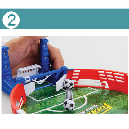 Mini Tabletop Football Game - Portable Soccer Board for Kids & Family Fun