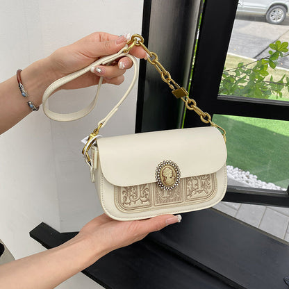 Pillow-Shaped PU Leather Crossbody Bag - Fashion Shoulder Handbag