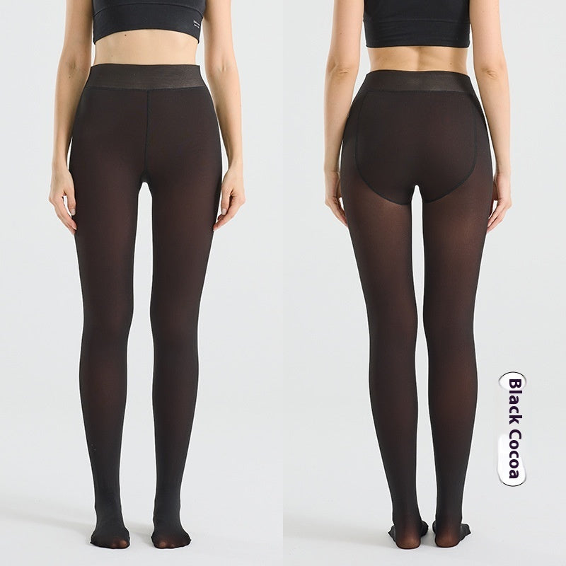 Autumn Winter Warm One-Piece Pants - Gradient Nylon Leggings