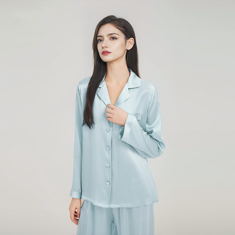 Luxe Mulberry Silk Pajama Set - Long Sleeve Women's Sleepwear