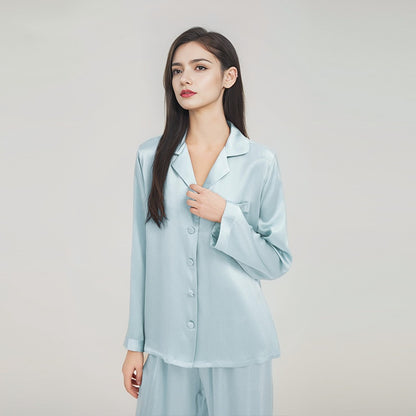 Luxe Mulberry Silk Pajama Set - Long Sleeve Women's Sleepwear