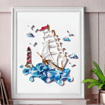 Paper Quilling Art Craft Kit - Animal & Nature Designs with Tools