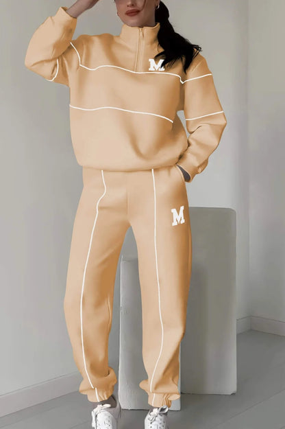 Women's 2 Piece Lounge Set - Pullover Sweatshirt & Sweatpants