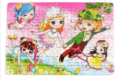 Kids Wooden Jigsaw Puzzle Toy - Educational Animal & Theme Designs for Ages 3+