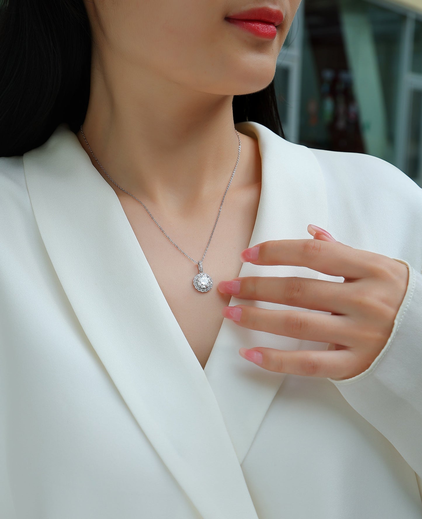 2 Carat Moissanite Dandelion Pendant Necklace - S925 Silver Platinum Plated Light Luxury Jewelry