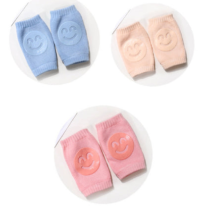 Baby Knee Pads - Cotton Terry Crawling Protectors with Non-Slip Design