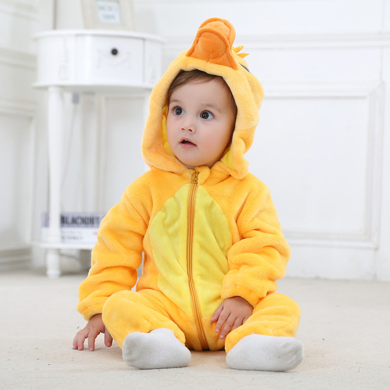 Baby Cotton Flannel Romper - Soft Winter Autumn Bodysuit