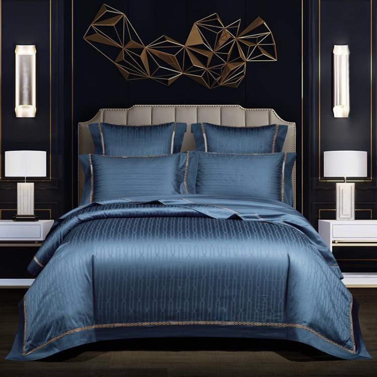 European Jacquard Satin Bedding Set - Four-Piece Pure Cotton Collection