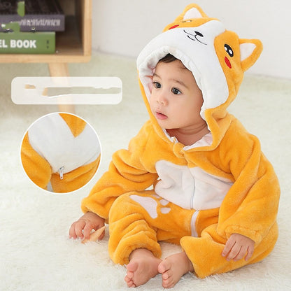 Baby Cotton Flannel Romper - Soft Winter Autumn Bodysuit