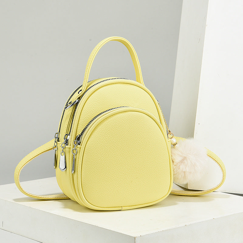 Mini Crossbody Handbag - Waterproof Faux Leather Shoulder Bag for Women