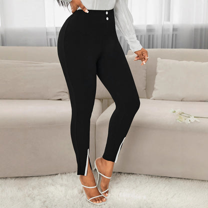 Women's Elegant Slim-Fit Chenille Pants - Professional Commuter Trousers