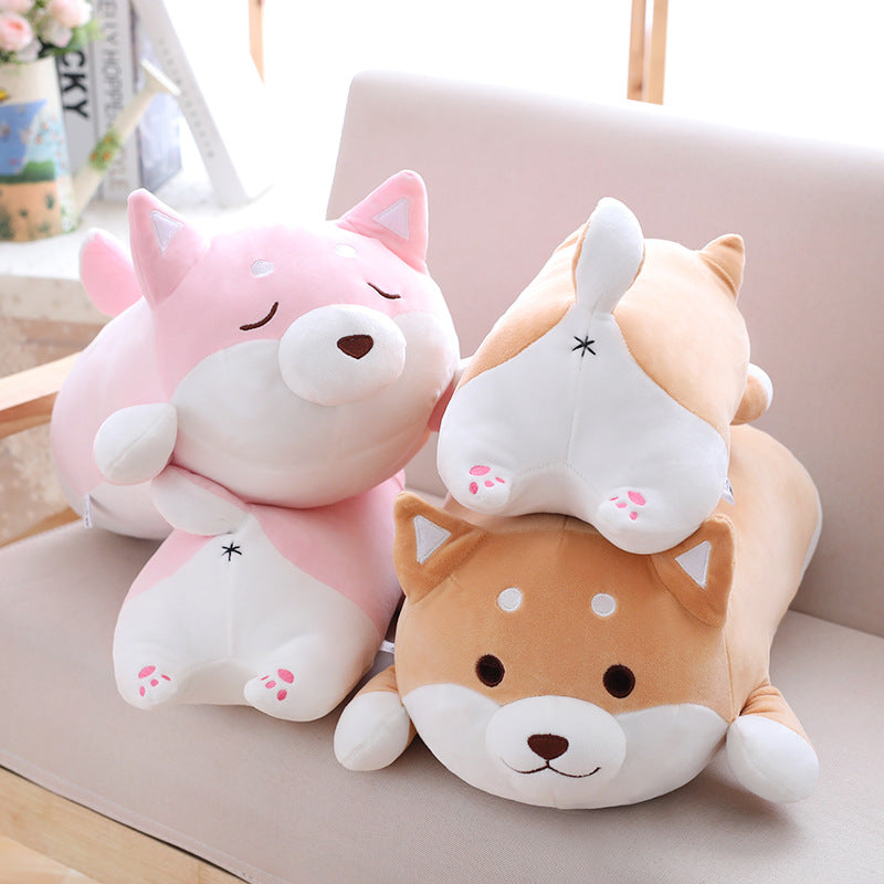 Shiba Inu Plush Toy - Soft Stuffed Dog Pillow for Kids & Decor