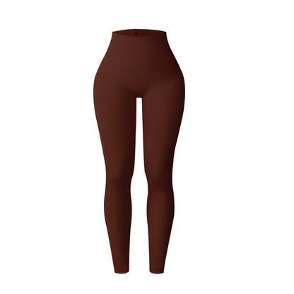 European-Style Seamless Nylon Yoga Pants - Sports Leggings