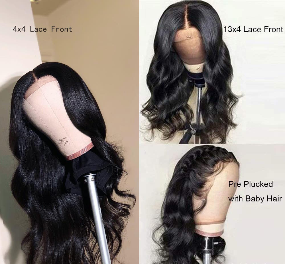 Body Wave Lace Front Wig - Human Hair Medium Length