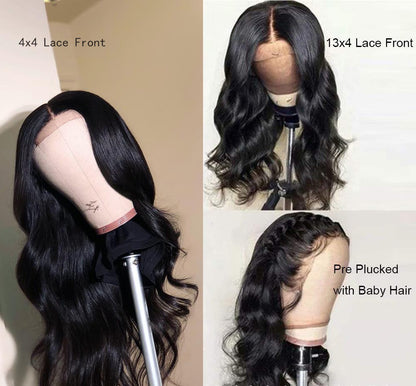 Body Wave Lace Front Wig - Human Hair Medium Length