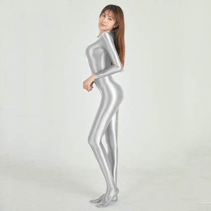 Women's Long Sleeve One-Piece Swimsuit - Nylon Diving Suit