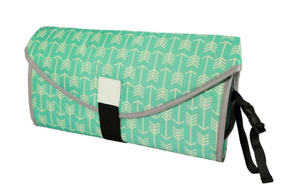 Portable Waterproof Diaper Changing Pad with Toy Links - Foldable Mat