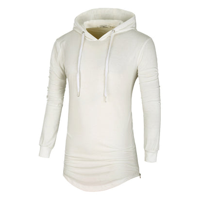 Mid-Length Hooded Pullover T-Shirt - Camouflage Sports Long Sleeve