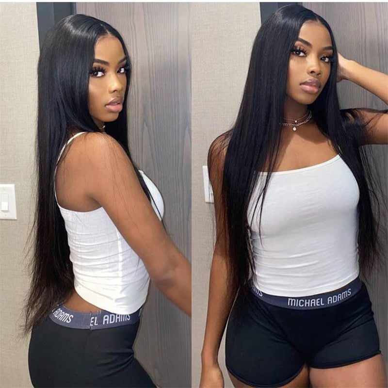 Straight Human Hair Wig - Premium Quality Long Wig
