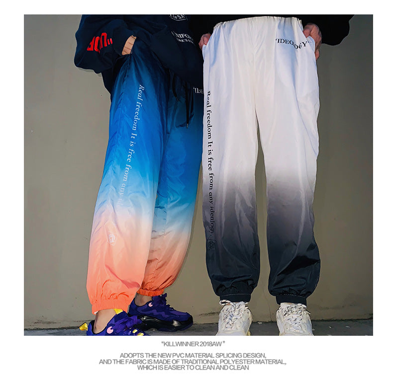 Gradient Beam Pants - Unisex Tapered Joggers for Men & Women