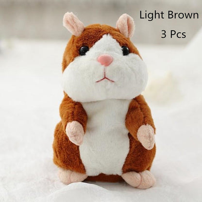 Talking Hamster Plush Toy - Voice Repeating Interactive Stuffed Animal for Kids