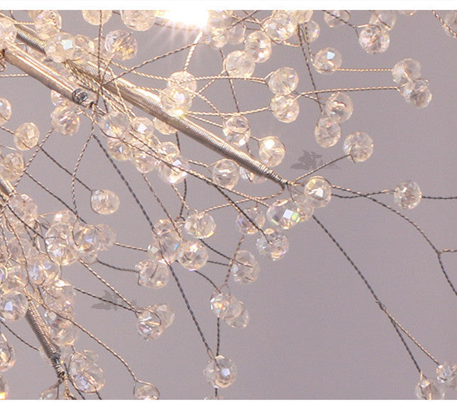Modern Crystal Floor Lamp - LED Vertical Decorative Light