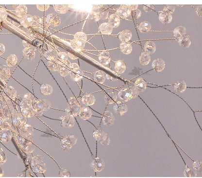 Modern Crystal Floor Lamp - LED Vertical Decorative Light